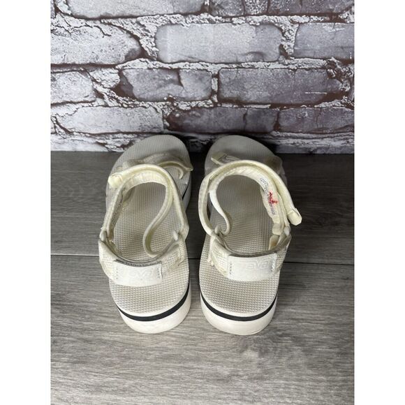 Teva Flatform Universal Mesh Platform Sandals White Mesh Strappy Women 8M US/39 - Picture 8 of 16